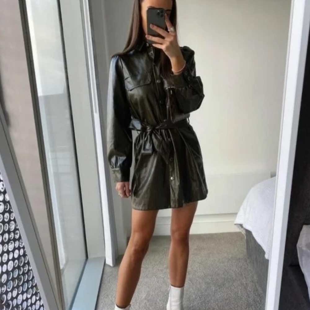 ZARA faux leather jacket